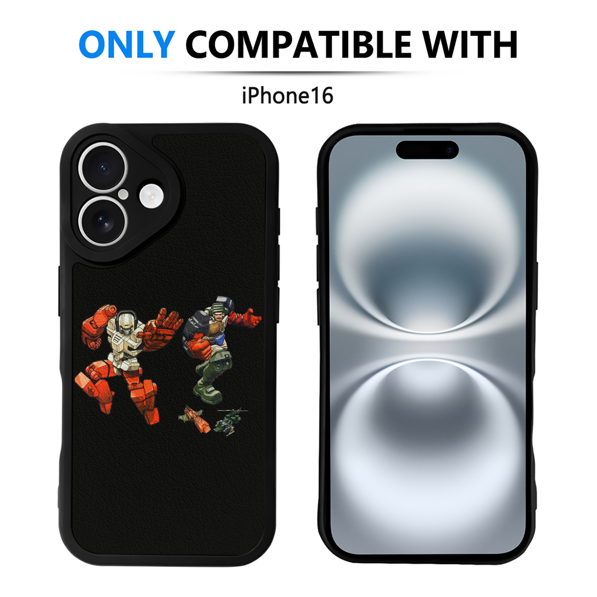 （画像用）  【iPhone 16シリーズ対応】シリコンスマホケース（レザー調） 材質：シリコン